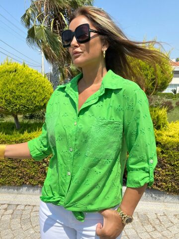 Belt Kadın Yeşil Fisto Gömlek