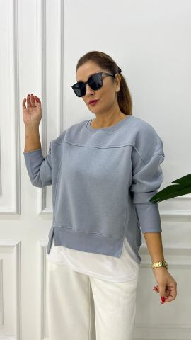 Mazel Gri Sweatshirt