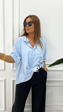 Shelia Kadın Mavi Gömlek