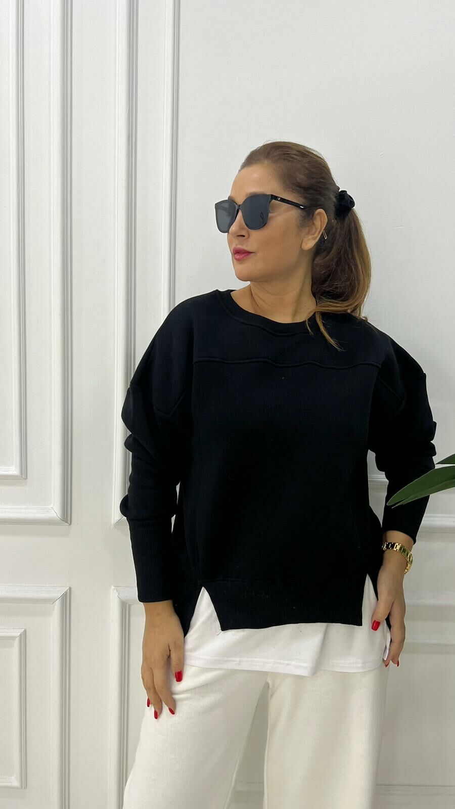 Mazel Siyah Sweatshirt