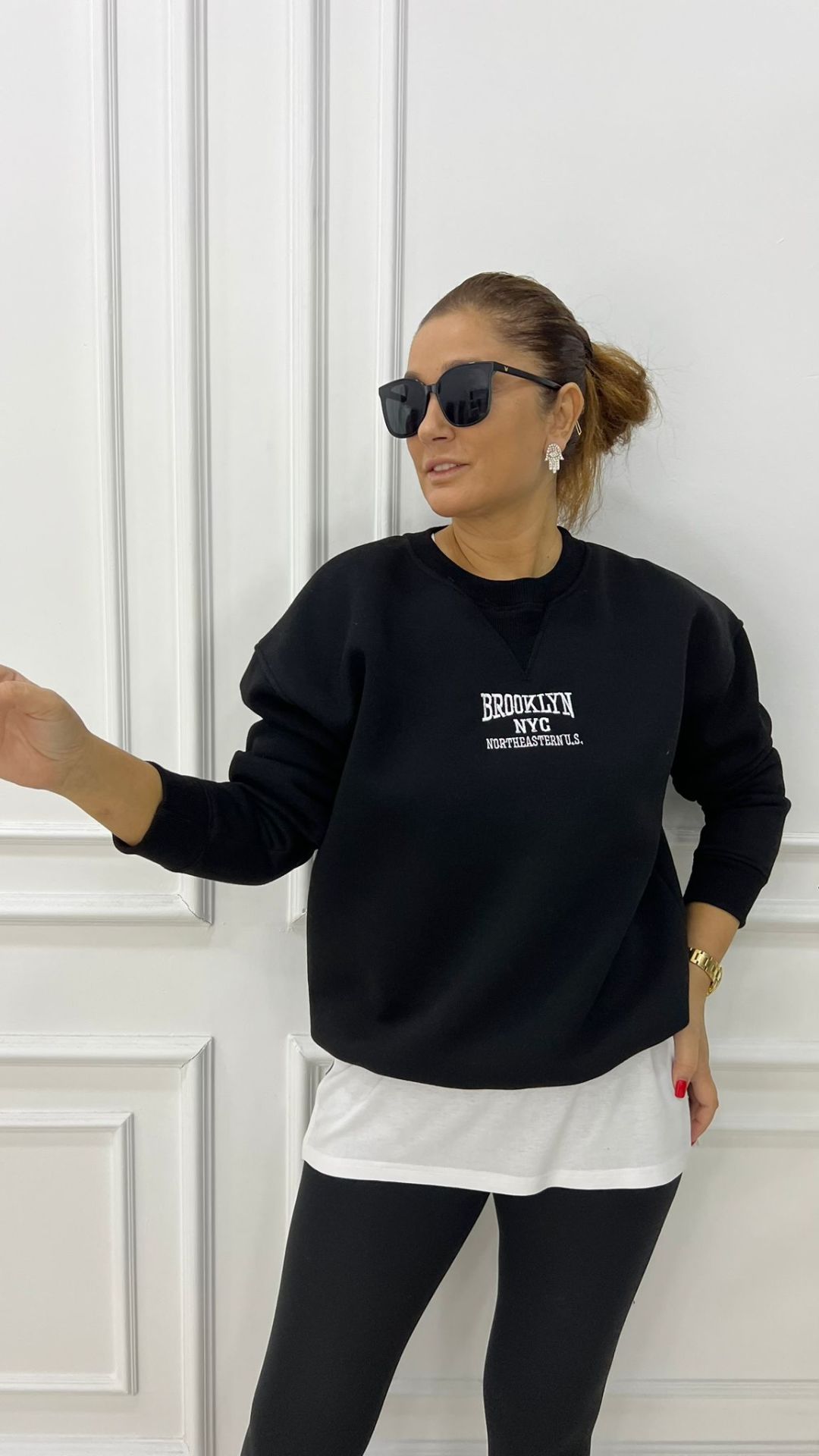 Brooklyn Siyah Sweatshirt