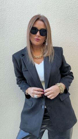 Laresa Siyah Blazer