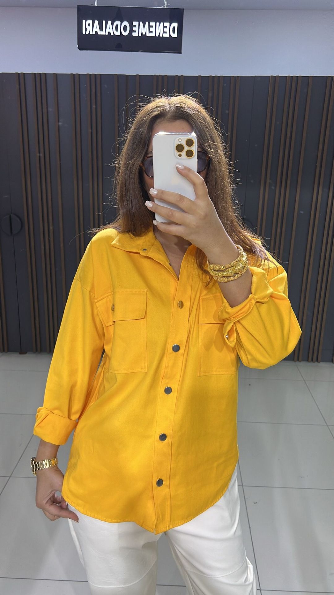 Rench Kadın Sarı Gömlek