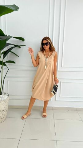 Jagu Kadın Camel Elbise