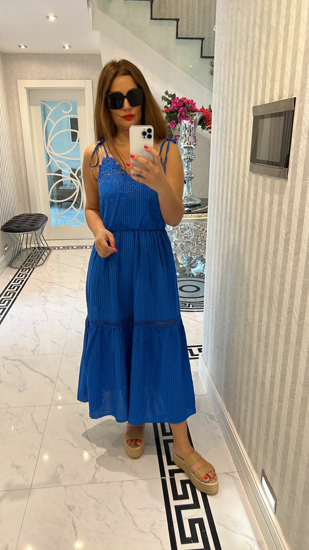Albert Kadın Mavi Elbise
