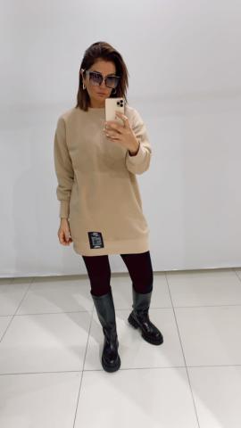 Petri Camel Sweat Elbise