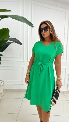 Acis Kadın Çimen Yeşil Elbise