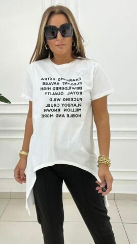 Trage Kadın Ekru T-shirt