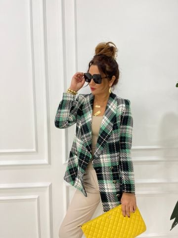 Lorena Yeşil Blazer