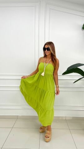 Kelra Kadın Yağ Yeşil Elbise