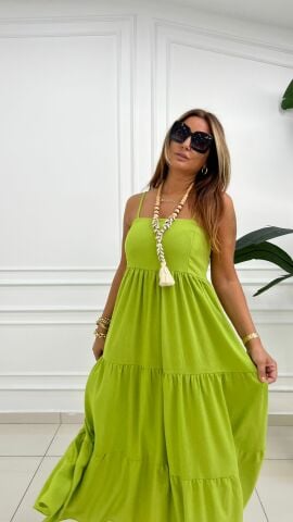 Kelra Kadın Yağ Yeşil Elbise