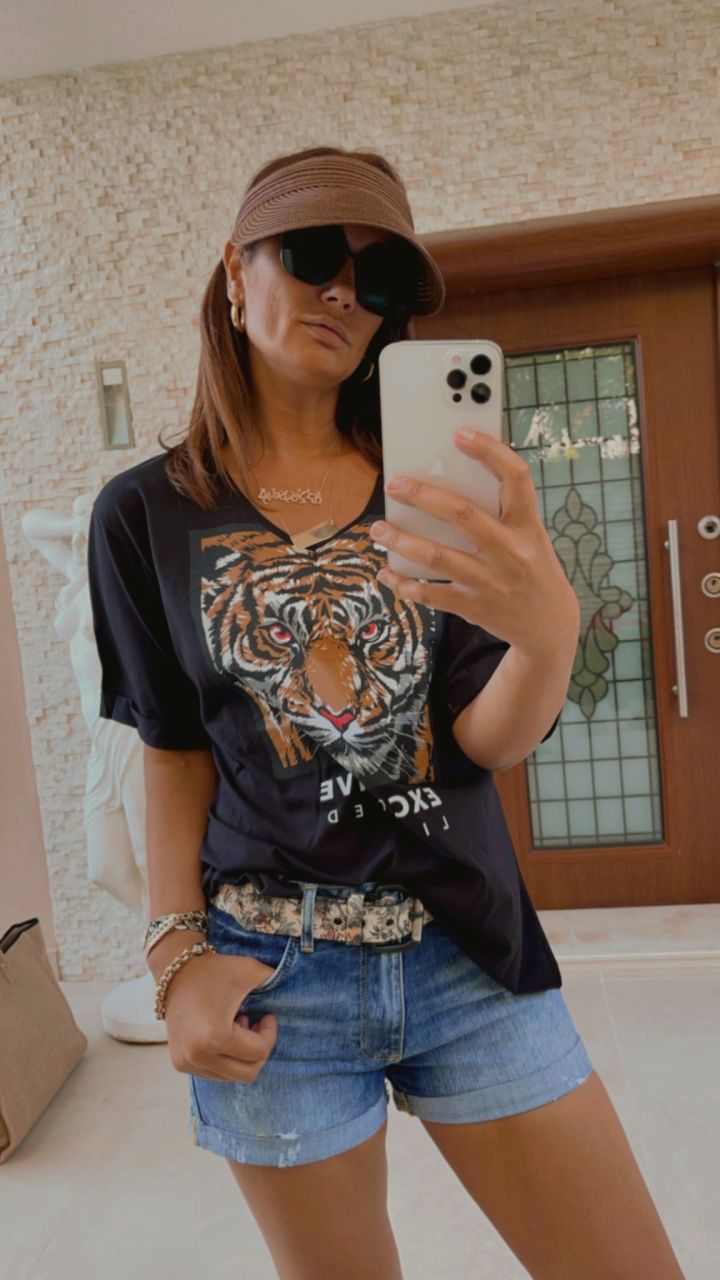 Tiger Siyah T-shirt