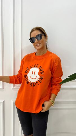 Zeyna Kadın Turuncu Sweat-shirt