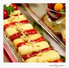 Köz Patlıcan Köz Biber Salatası Tahin Soslu