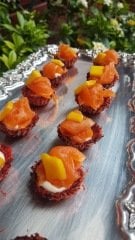 Mini Pancarlı Kadayıf Sepet içi Somon Füme