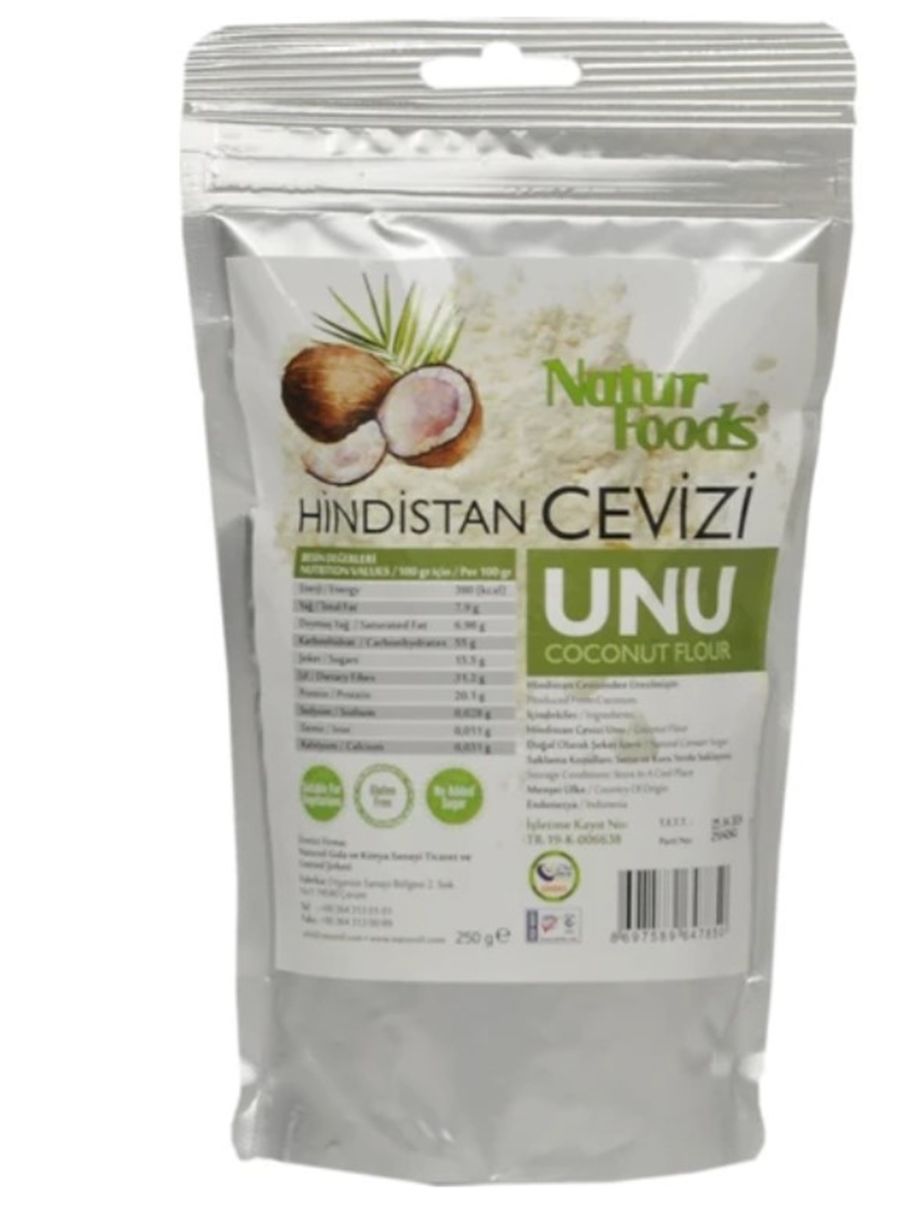 Natur foods Hindistan Cevizi Unu 250 gr