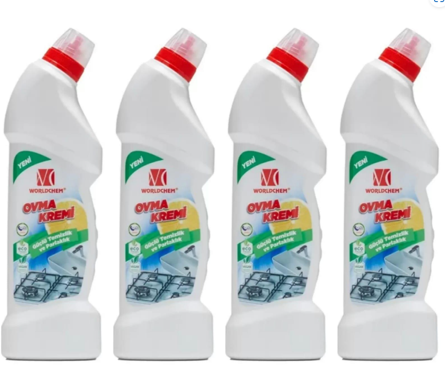 Worldchem CF Yoğun Formüllü Ovma Ve Parlatma Kremi 1000ml * 4Lü Set