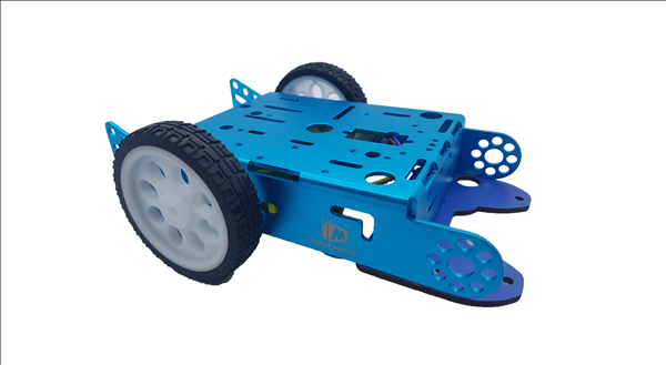 MakerBot Çok Amaçlı Alüminyum 2WD Robot Gövdesi - Mavi