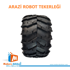 ARAZİ ROBOT TEKERLEĞİ 150X80 mm SİYAH (4 Adet)