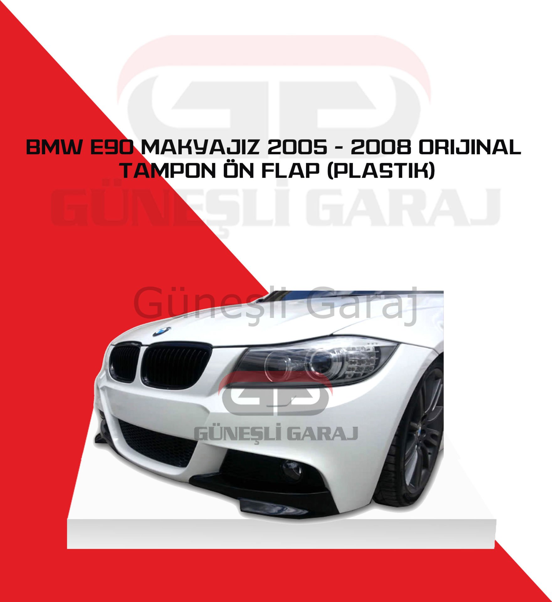 Bmw E90 Makyajsız 2005 - 2008 Orijinal Tampon Ön Flap (Plastik)