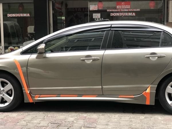 Honda Civic Fd6 Mugen RR Yan Marşpiyel (Plastik)