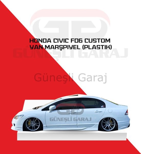 Honda Civic Fd6 Custom Yan Marşpiyel (Plastik)