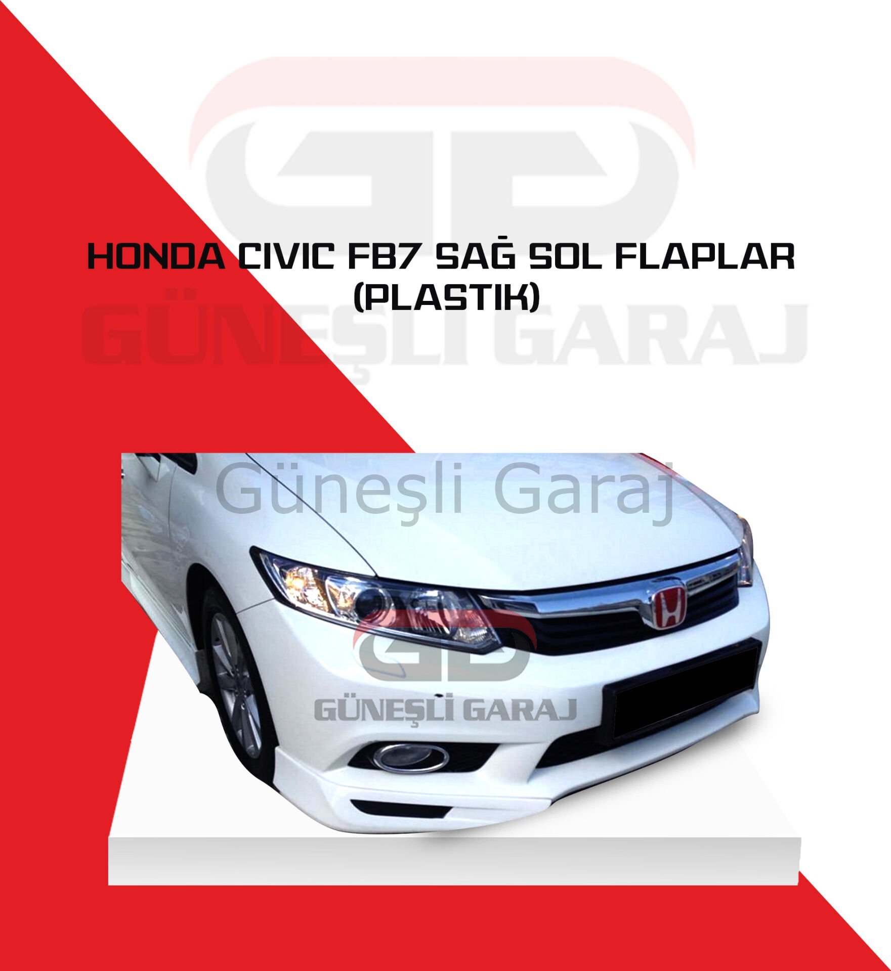 Honda Civic Fb7 Sağ Sol Flaplar (Plastik)