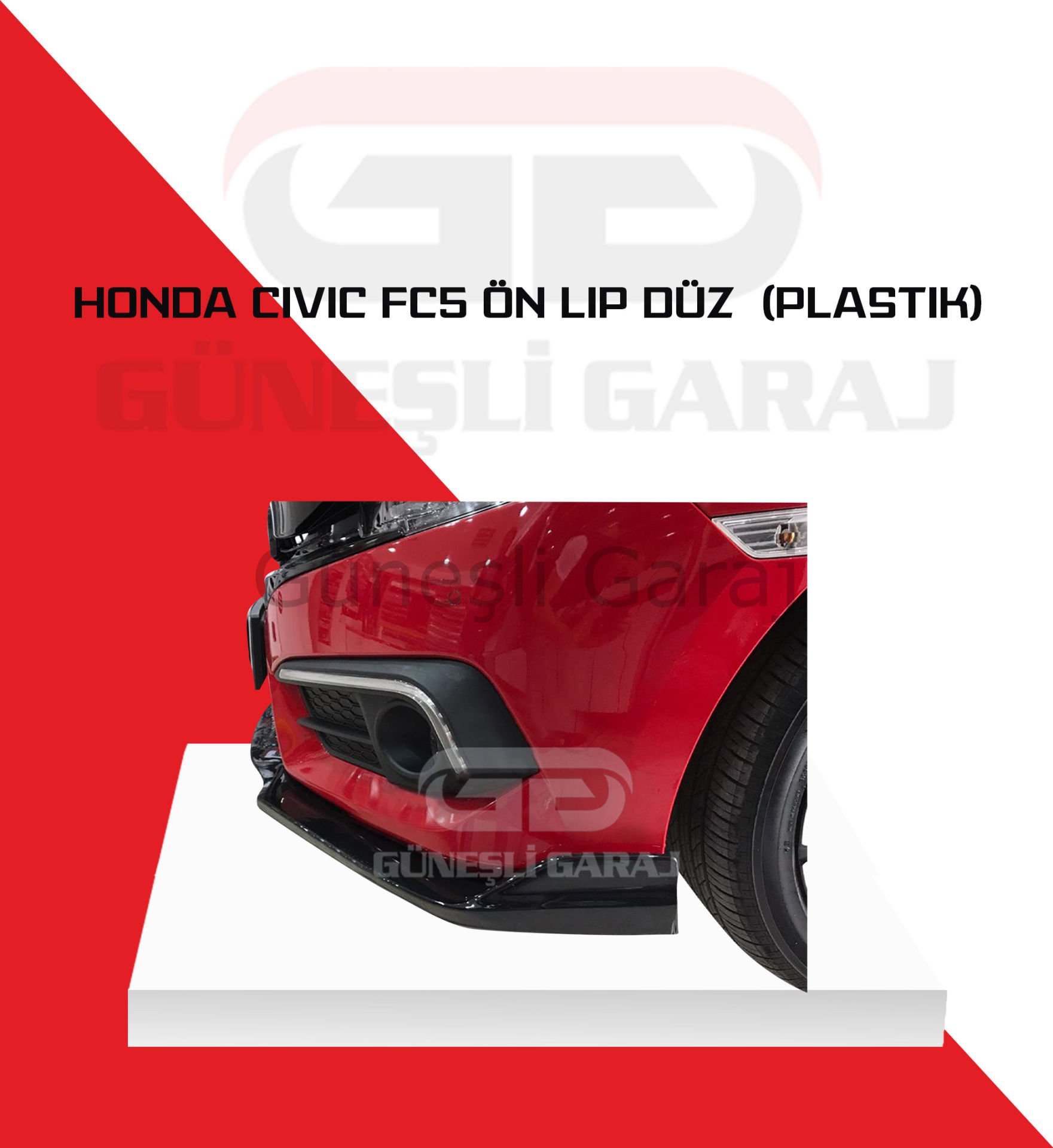 Honda Civic Fc5 Ön Lip Düz (Plastik)