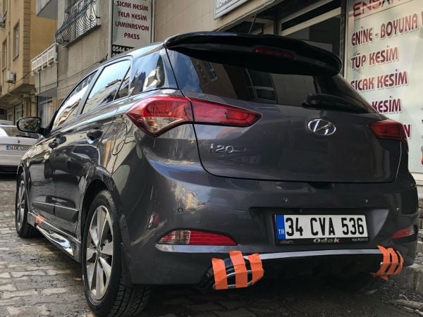 Hyundai i20 Egzoz Görünüm Difüzör (Plastik)