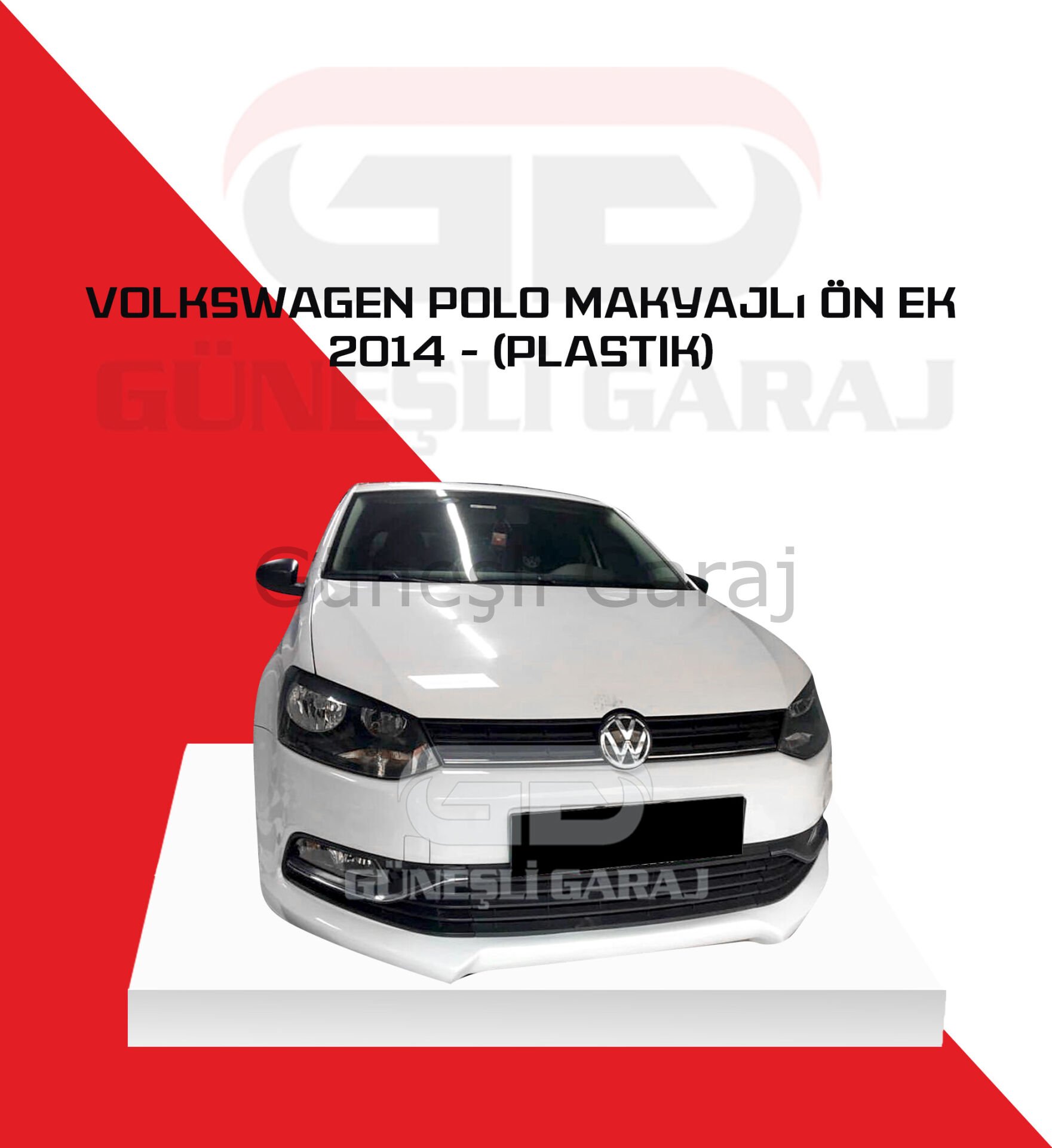 Volkswagen Polo Makyajlı 2014 - 2017 Ön Ek (Plastik)