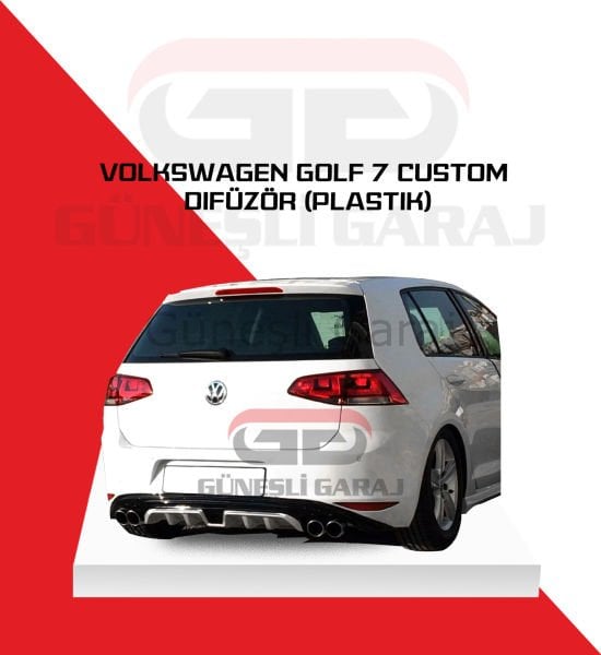 Volkswagen Golf 7 Custom Difüzör (Plastik)