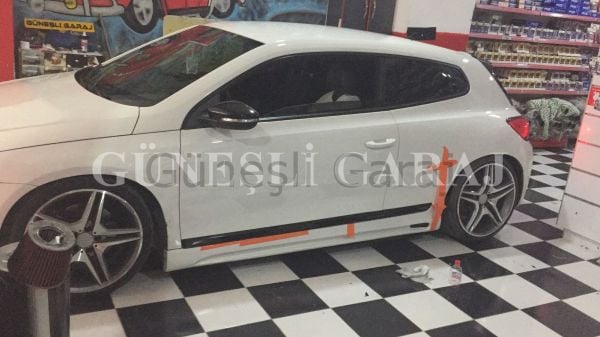 Volkswagen Scirocco Rieger Yan Marşpiyel (Plastik)