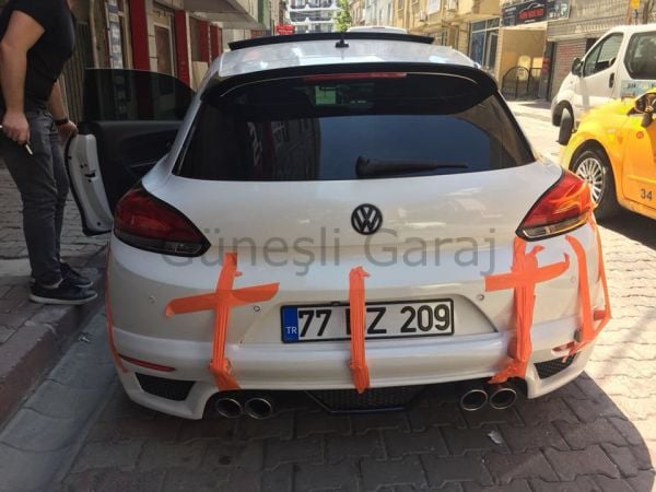 Volswagen Scirocco Makyajsız Rieger Arka Ek (Plastik)