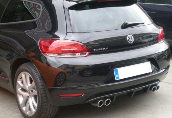 Volkswagen Scirocco Makyajsız Çift Çıkış Difüzör (Plastik)