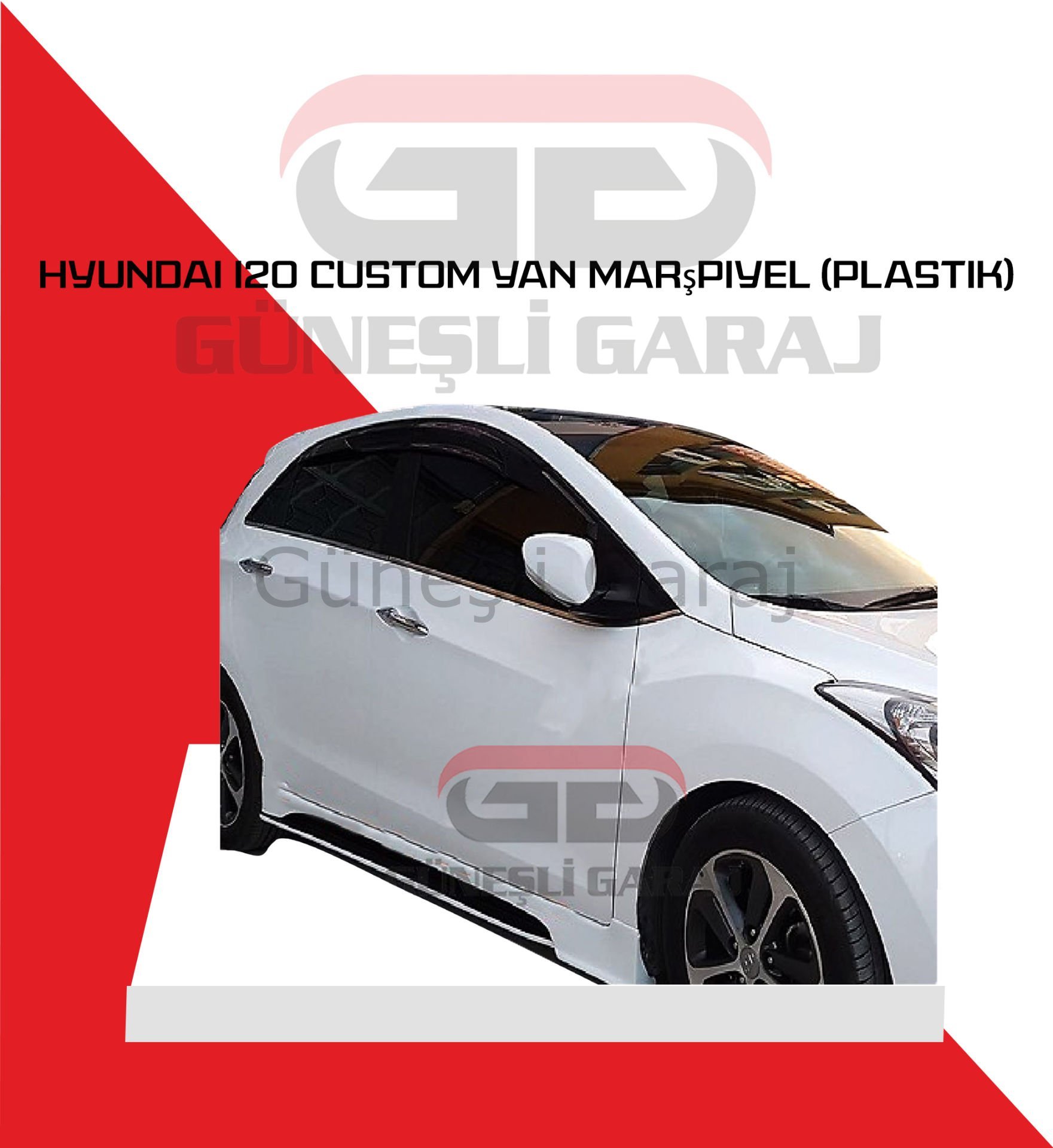 Hyundai i20 Custom Marşpiyel (Plastik)