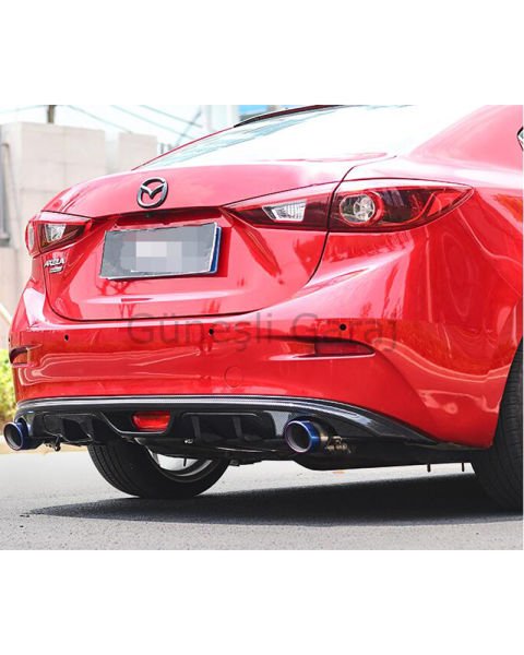 Mazda 3 2014-2019 Çift Çıkış Difüzör (Plastik)