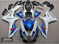 Gsxr 600 Mavi Beyaz 2011-13 Grenaj Seti