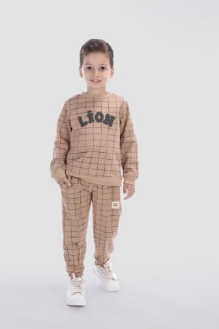 Tuffy Lion Kabartmalı Erkek Çocuk İkili Takım-0877
