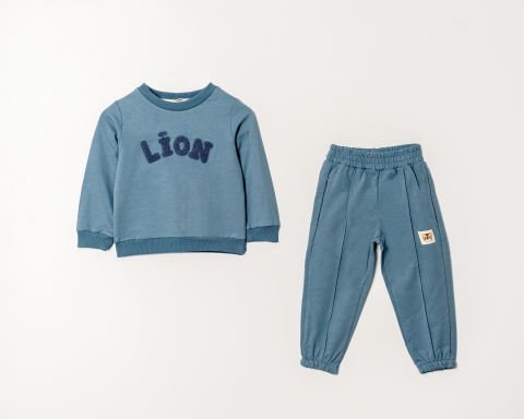 Tuffy Lion Kabartmalı Erkek Çocuk İkili Takım-0877