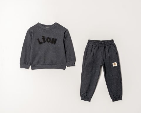 Tuffy Lion Kabartmalı Erkek Çocuk İkili Takım-0877