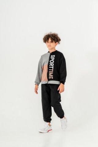 Tuffy Sport Time Baskılı Erkek Çocuk Hırkalı İkili Takım-0920