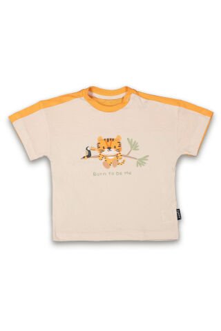 Tuffy Kaplan Baskılı Erkek Bebek T-Shirt-8011