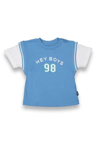 Tuffy Hey Boys Baskılı Erkek Bebek T-Shirt-8024