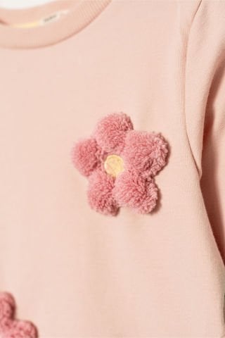Tuffy Bloom Temalı Çiçekli Kız Çocuk İkili Takım-01059