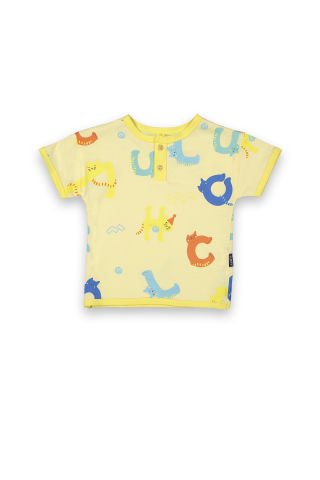 Tuffy Alfabe Detaylı Erkek Bebek T-Shirt-8029