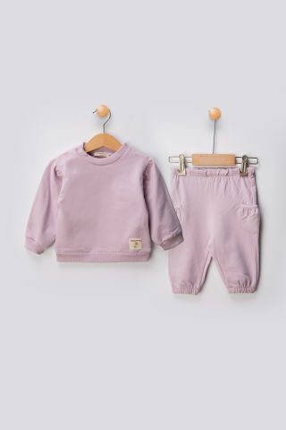 Tuffy Bloomin Flower Kız Bebek İkili Eşofman Takımı - 01006
