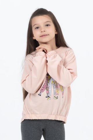 Tuffy Girl Friend Temalı Kız Çocuk Taytlı Takım - 609