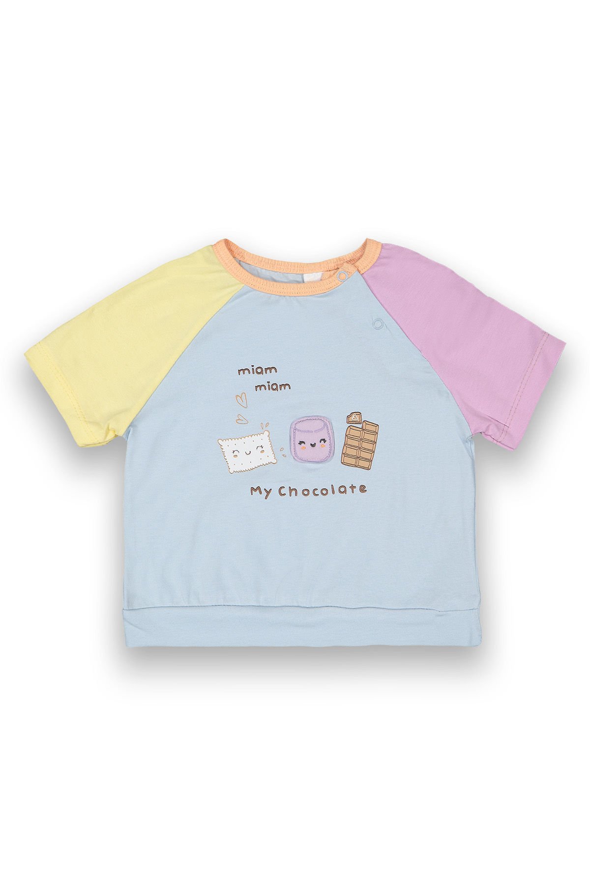 Tuffy My Chocolate Temalı Kız Bebek T-Shirt-9008