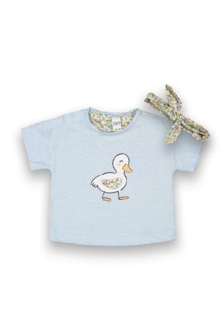 Tuffy Ördek Temalı Kız Bebek T-Shirt-9009
