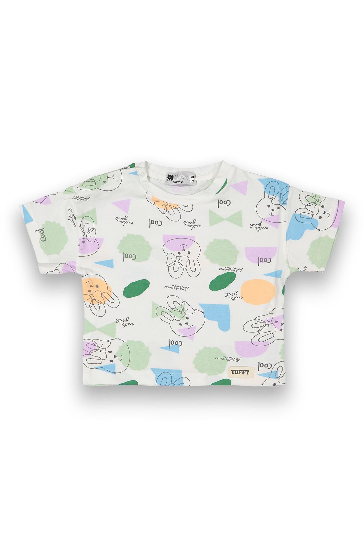 Tuffy Mini Tavşan Temalı Kız Bebek T-Shirt-9015